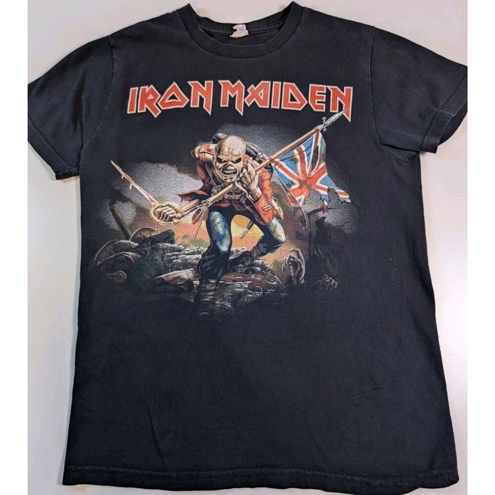 Delta Ringspun Iron Maiden The Trooper Short Sleeve Graphic T-Shirt Size S